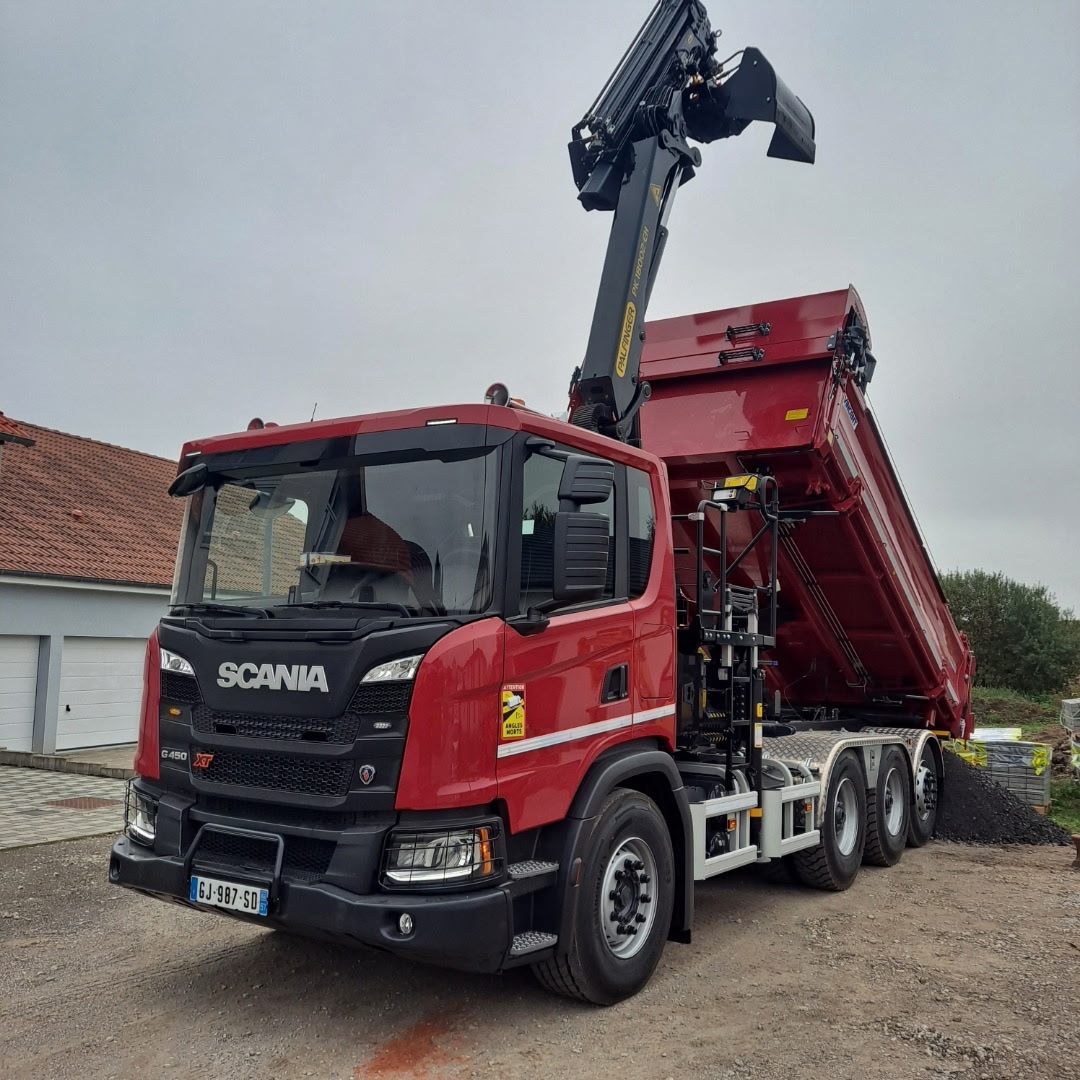 Camion grue Scania G450 XT